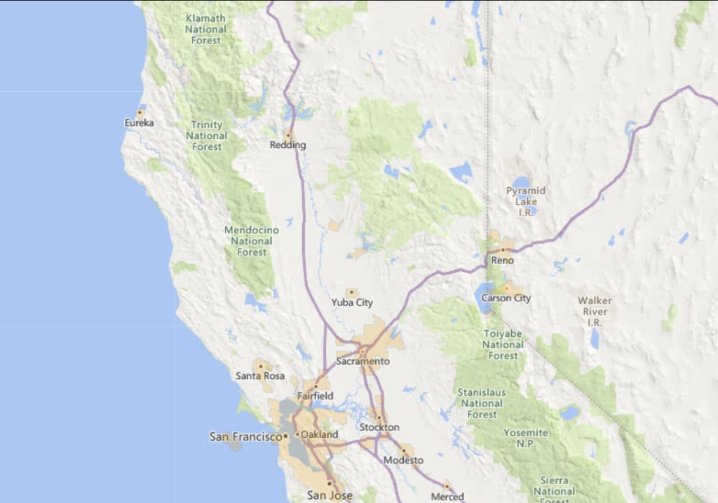 Northern California USDA Eligibility Map